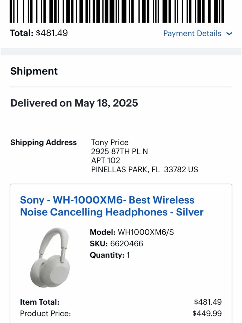 Sony - WH-1000XM6- Best Wireless Noise Cancelling Headphones - Silver - Picture 12 of 12